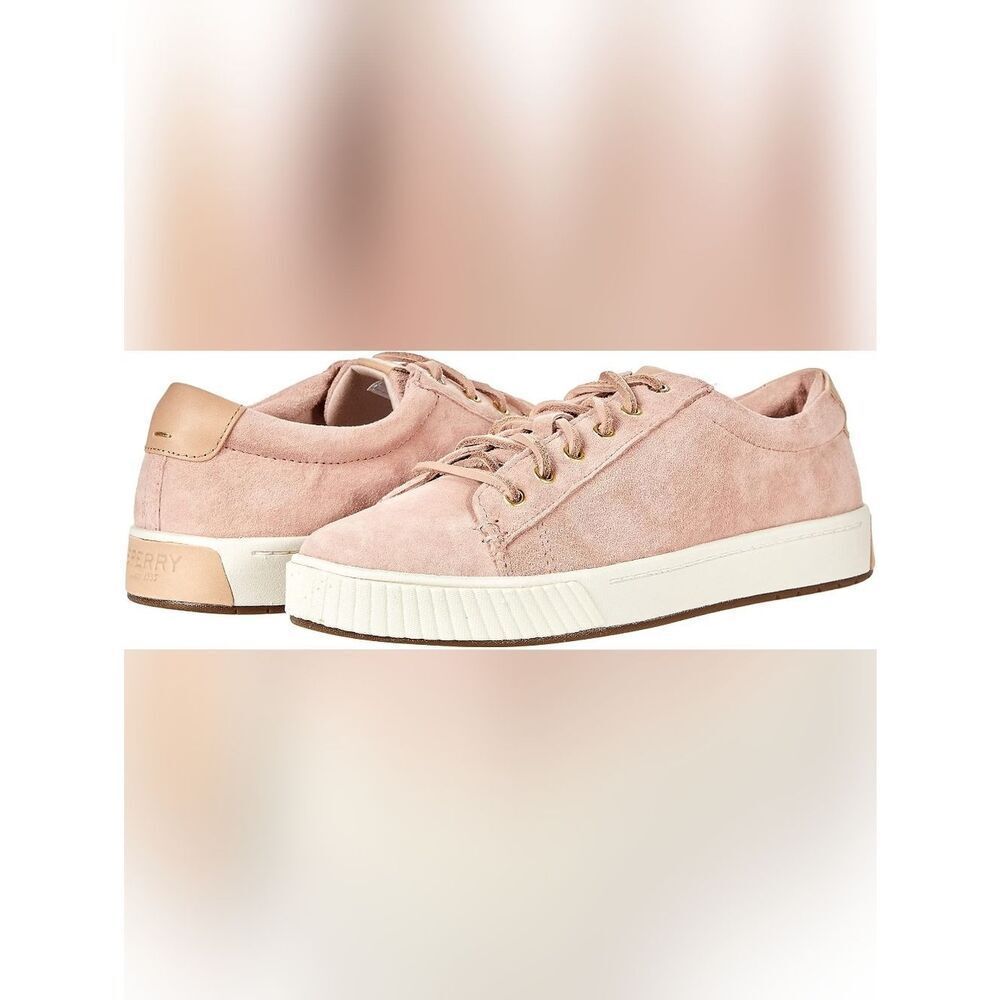 Sperry Techwave Anchor Plushwave Blush Suede Lace Up Sneaker Size 8.5